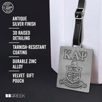 Kappa Alpha Psi Fraternity Paraphernalia - Official Vendor - Luggage Tags - Set of 2 - Greek Letters and Shield