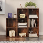 Book Shelf, 3 Cube Storage Organizer, Open Shelves Bookcase 9.3”x 11.8” x 31.4”, Bookshelf for Living Room, Bedroom, Home Off