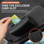 Sunglasses Holder for Car, Universal Car Visor Glasses Storage Case, Auto Eyeglasses Organizer Protective Box with Hidden Magnetic Closure, Vehicle Visor Accessories