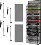 Kotkn Over The Door Shoe Organizer with 12 Large Breathable Pockets - Durable Hanging Storage for the Entire Family's Shoes (
