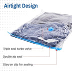20-Pack Variety Vacuum Storage Bags for Comforters, Blankets & Clothes – Vacuum Sealed Compression Bags with Hand Pump – Spac