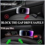 UREHEPO Car Seat Gap Filler, 2PCS Car Gap Filler Organizer, Car Inserts Between Seats, Car Interior Accessories for Men and Women, Universal Side Seat Gap Filler for Car Truck SUV (Brown)