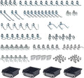 Triton Products 76983 DuraHook Kit Zinc Plated Steel Hook and Bin Assortment for DuraBoard 1/8-Inch and 1/4-Inch Pegboard, 83