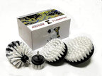 HUAWELL Automotive Soft White-Car Accessories Car Cleaning Brush - Drill Brush -Wheel Brush - Car Mats - Detail Brush - Carpe