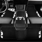 CAR PASS Waterproof Universal 3Pcs Car Floor Mats, Cow Print Car Mats Fit for SUV,Vans,sedans, Trucks,Set of Vehicles Car Car