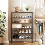 YATINEY 6-Tier Shoe Rack, Shoe Storage Organizer for Closet, Free Standing Shoe Organizer with Metal Mesh Shelves, 24 Pairs o
