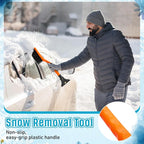 Uiifan 12 Pcs 16 Inch Winter Car Snow Brush Set Ice Scraper and Snow Brush for Car Windshield, Soft Bristle Head, 2 in 1 Winter Removal Tool for SUV and Truck Multi Functional Accessories Gift