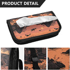 Car Tissue Holder Car Visor Organizer Tissue Box Holder for Car Sun Visor Organizer with Car Vehicle Accessories Essentials Interior for Women Men Orange Orca Starfish Rock Sun