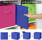 GRANNY SAYS 11 Inch Cube Storage Bins, Colorful Cube Storage Organizer, Fabric Storage Bins, Storage Cubes for Shelves, Close