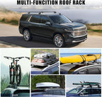 330LBS Lockable Roof Rack Cross Bars Fit for 2021 2022 2023 2024 2025 2026 Chevy Tahoe Suburban Yukon Escalade, Aluminum Crossbars Cargo Racks Rooftop Luggage Canoe Kayak