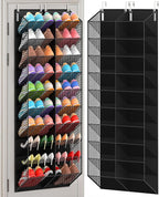 UVIAHOMI 30 Pairs Over the Door Shoe Organizer, Breathable Mesh Pocket Hanging Shoe Storage for Closet, 10-Tier Door Shoes Ra