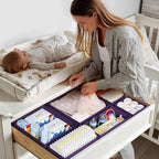 DIMJ Drawer Organizer Clothes - 24 Pack Closet Drawer Organizer Bins for Baby Clothes Storage, Fabric Dresser Organizer for N