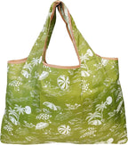 allydrew Large Foldable Tote Nylon Reusable Grocery Bags, 5 Pack
