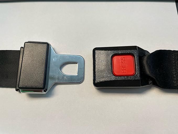 Buckle Boss Transit – Seat Belt Guard for Front-Facing Button Belts – Compatible with School Buses, Wheelchairs, Golf Carts