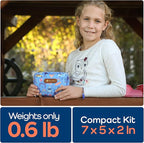 KeepGoing Travel First Aid Kit for Kids – 130 Pc. for Car, Home, Purse, Diaper Bag & Backpack with Latex-Free Bandages - Mini