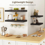 Vivelove 30 Inches Floating Shelves Wall Mounted, 10" Deep Wall Shelves for Bedroom, Bathroom, Living Room, Kitchen, Office, 