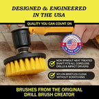 Drillbrush Drill Brush Attachment Set for Bathroom Cleaning – Power Scrubber Brush Kit for Tub, Tile, Shower, and Grout – All