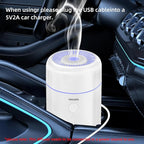 100ML Car Diffuser Humidifier, Cool Mist Air Essential Oil Diffuser with 7-LED Color Changing, Suitable for Car