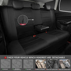 CAR PASS Leather and 3D Air Mesh Universal Fit Car Seat Covers, for Sedans,Trucks,Suvs,Airbag Compatible,Zipper Design and Re