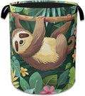 Palm Sloth Laundry Basket Collapsible Laundry Hamper Oxford Storage Bin for Clothes Storage, Toy Organizer, Books and Sundrie