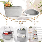 Hanging Storage Baskets, Over the Door Basket, Cotton Wall Baskets Storage, Hanging Door Basket with 4 Hooks