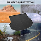 LASFIT Cargo Mat for Hyundai Santa Fe Sport 2018 2017 2016 2015 2014 2013 (Only Fit 5-Passenger), All Weather TPE Custom Fit Car Trunk Mats Cargo Liners Accessoires for Santa Fe Sport 2013-2018, Black