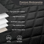 West Llama Linen Car Seat Covers,Bottom Seat Covers for Cars Include 2 Piece Front Driver Seat Pad Mat Universal Fits 90% Veh