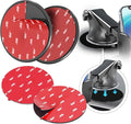 Adhesive Dashboard Mounting Disk Set for Suction Cup Car Mounts – 3.74" (95mm) Wide – Secure Hold for Phone Holders, GPS & Dash Cams – Includes 2 Disks & 2 Replacement Pads