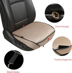 Auto Newer Breathable Universal Four Seasons Car Seat Covers, Luxury Car Seat Cushion，Protectors for Front Seat Bottoms,Compa