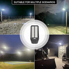 loyoele Ultra-Bright Solar Street Light with Motion Sensor, 11000W Commercial Outdoor Solar Security Light, IP67 Waterproof, Dusk-to-Dawn LED Flood Light for Yard, Parking Lot, Driveway, Barn, Garden