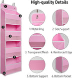Giraffe Creation Over Door Organizer with 4 Large Capacity Pockets, Heavy Duty Hanging Organizer Storage for Closet Bathroom 