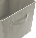 Casafield Set of 6 Collapsible Fabric Cube Storage Bins, Light Gray - 11" Foldable Cloth Baskets for Shelves, Cubby Organizer