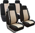 FH Group All Purpose Flat Cloth Car Seat Covers - Universal Fit, Full Set Seat Covers, Washable, Fit Most Car, Truck, SUV, Va