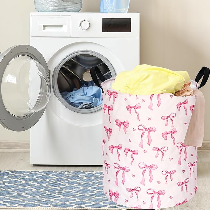 Girls Storage Basket Kids Laundry Hamper Women Organizer Bins Nursery Hamper Gift Baskets for Home,Office,Home Decor