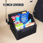 car organizers and storage for SUV,trunk organizer for sedan, leather foldable sleek box with lid,collapsible cargo bins, tool