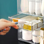Clear Large Acrylic Makeup Organizer With Lid Cosmetic Storage Drawers Portable Makeup Organizers Dustproof And Waterproof Bo