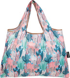 allydrew Large Foldable Tote Nylon Reusable Grocery Bags, 5 Pack
