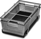 madesmart Two-Tier Under Cabinet Organizer, Sliding Drawer Storage for Cleaning Supplies & Bottles, Carbon