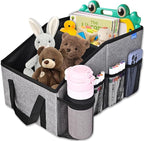 Smof Car Organizer- Car Seat Organizer for Front Seat Back Seat Between Seats, Foldable Car Storage Organizer for Kids Adults