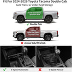 YITAMOTOR Floor Mats for Toyota Tacoma 2024 2025 2026 Double Cab Automatic, Custom Fit All Weather Anti-Slip TPE Rubber Mat, Super Duty Toyota Accessories, Tacoma TRD/SR/SR5/Limited Floor Liners Set
