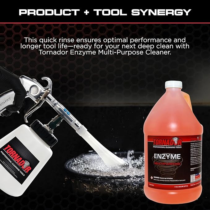 Tornador TC-Enzyme Multi-Purpose Cleaner – 1 Gallon | Enzyme Interior Cleaner for Carpet, Upholstery, Car Detailing Car Clean