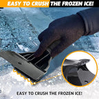 EcoNour Ice Scrapers for Car Windshield (1 Pack) | Car Ice Scraper | Window Snow Scrapper for Car to Remove Snow and Frost | Car Snow Accessories