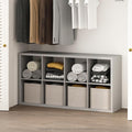 Furinno Cubic Closet Organizers and Storage, 8-Cube Closet Organizer, Open Shelf Closet Storage, Extra Thick Frame for Wardro