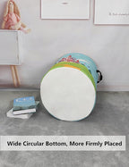QUEENLALA Large Storage Basket,Laundry Hamper/Bathroom/Home Decor/Collapsible Round Storage Bin,Boys and Girls Hamper/Boxes/C