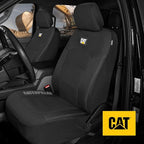 Cat® MeshFlex Automotive Seat Covers for Cars Trucks and SUVs (Set of 2) – Black Car Seat Covers for Front Seats, Truck Seat 