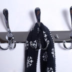 Dseap Coat Rack Wall Mount - 29.5” Long 8-Tri-Hooks Heavy Duty Coat Hanger Rail Wall Hooks for Hanging Coats Hats Clothing Cl