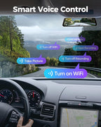 12" Mirror Dash Cam, 4K UHD Front and 2.5K Rear View Dash Camera for Car, with ADAS BSD LCA Smart Mode, GPS, G-Sensor, Loop R