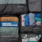NOMATIC Packing Cubes, Compression Luggage Organizers for Carry-On, Suitcases, Travel Bags, Small