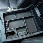 JKCOVER Compatible with Center Console Organizer Tray Toyota Tundra 2014 2015 2016 2017 2018 2019 2020 2021 Tundra Accessories,Insert ABS Black Materials Armrest Box Secondary Storage