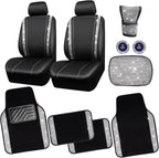 CAR PASS Rhinestone Bling Diamond Car Seat Covers Leather Shining Car Floor Mats Carpet Waterproof Anti-Slip Nibs Car Accesso
